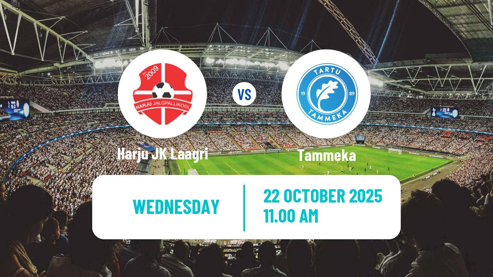 Football Estonian Meistriliiga Harju JK Laagri - Tammeka