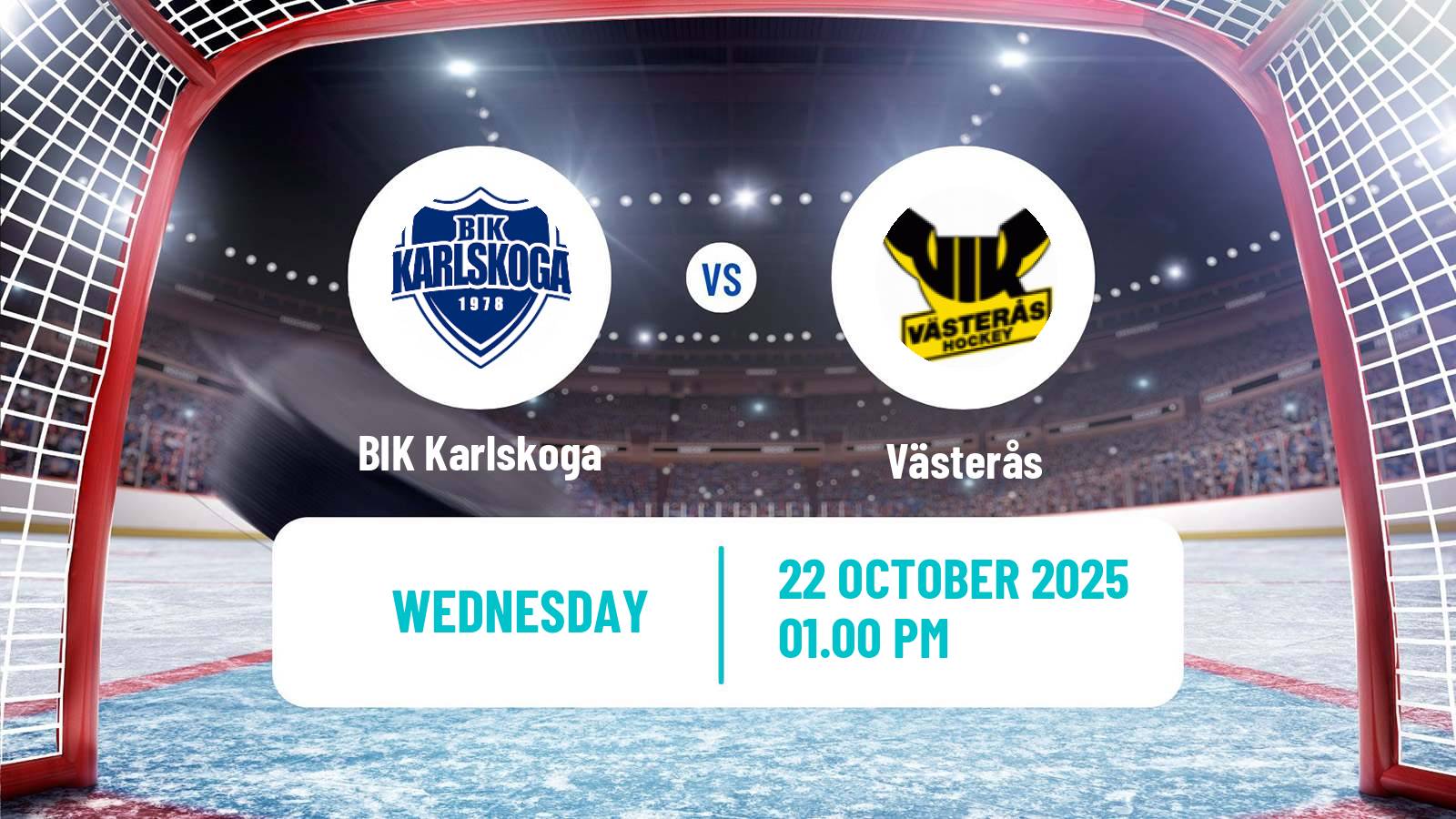 Hockey Swedish Hockey Allsvenskan BIK Karlskoga - Västerås