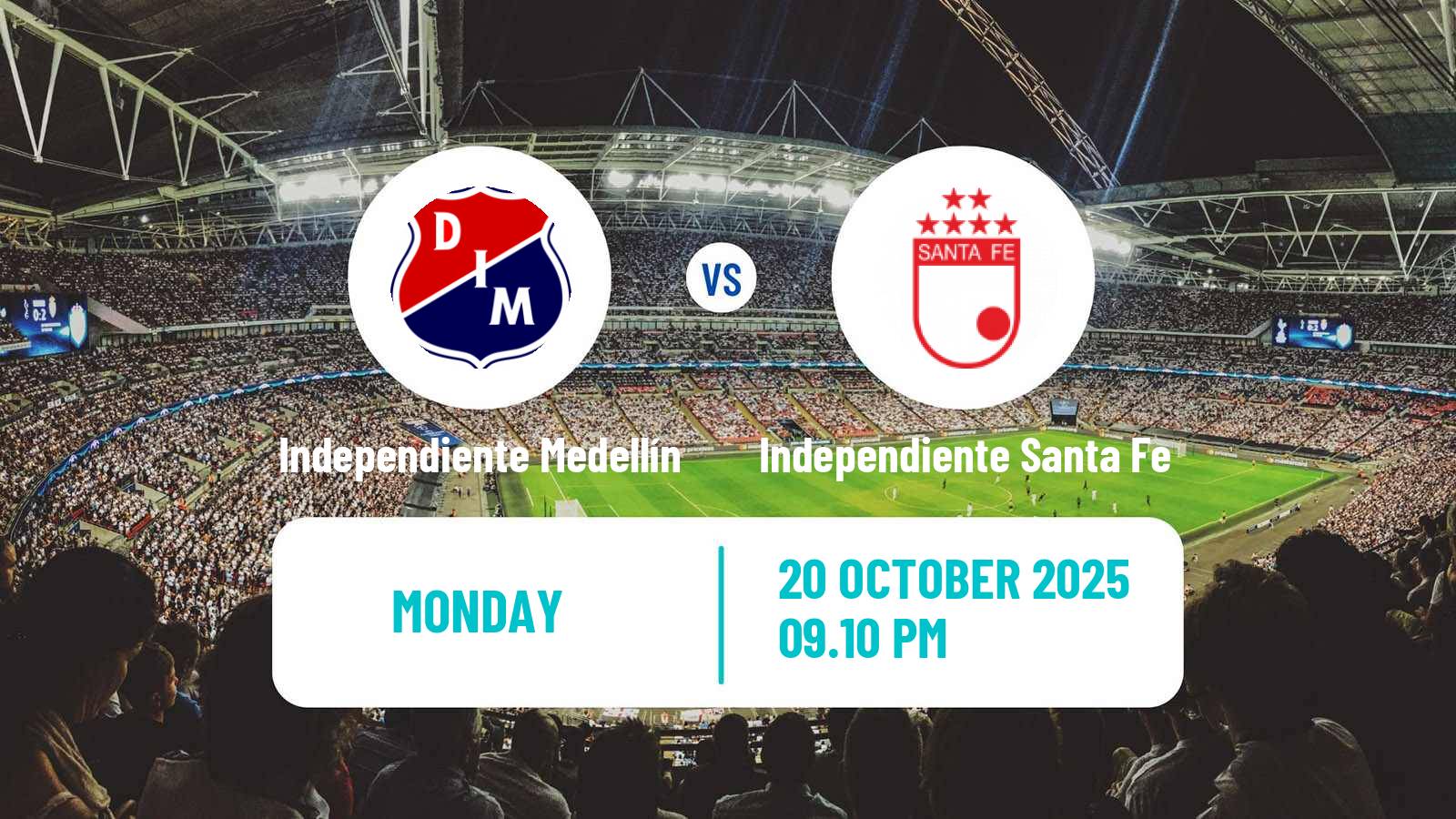 Football Colombian Primera A Independiente Medellín - Independiente Santa Fe