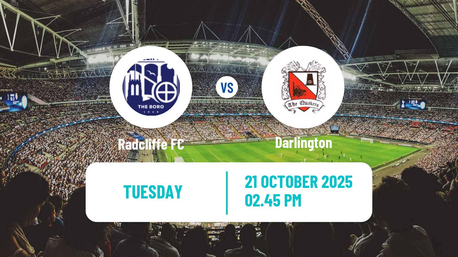 Football English National League North Radcliffe - Darlington