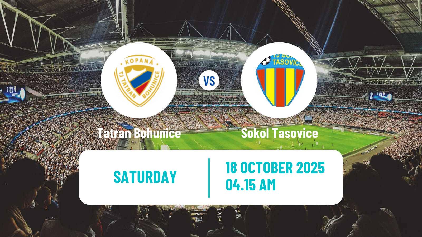 Football Czech Division D Tatran Bohunice - Sokol Tasovice