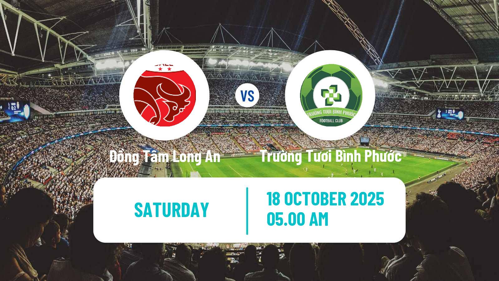 Football Vietnamese V League 2 Đồng Tâm Long An - Trường Tươi Bình Phước