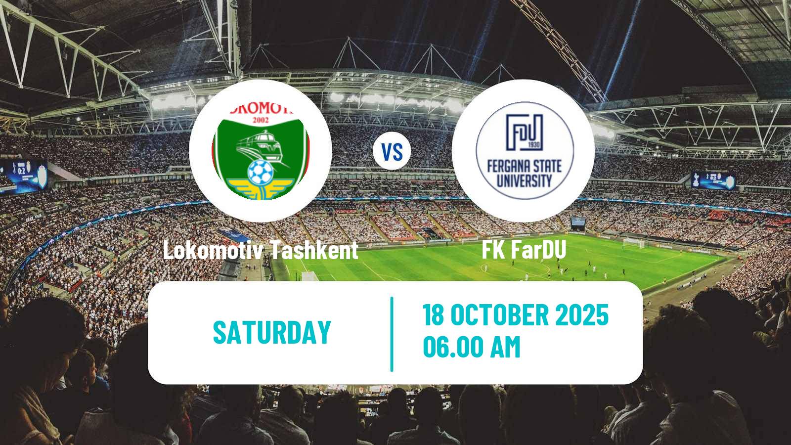 Football Uzbek Pro Liga Lokomotiv Tashkent - FarDU