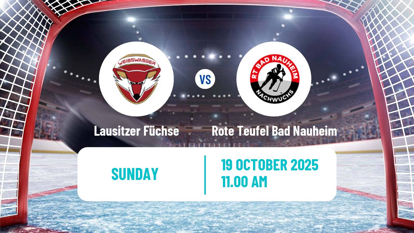 Hockey German DEL2 Lausitzer Füchse - Rote Teufel Bad Nauheim