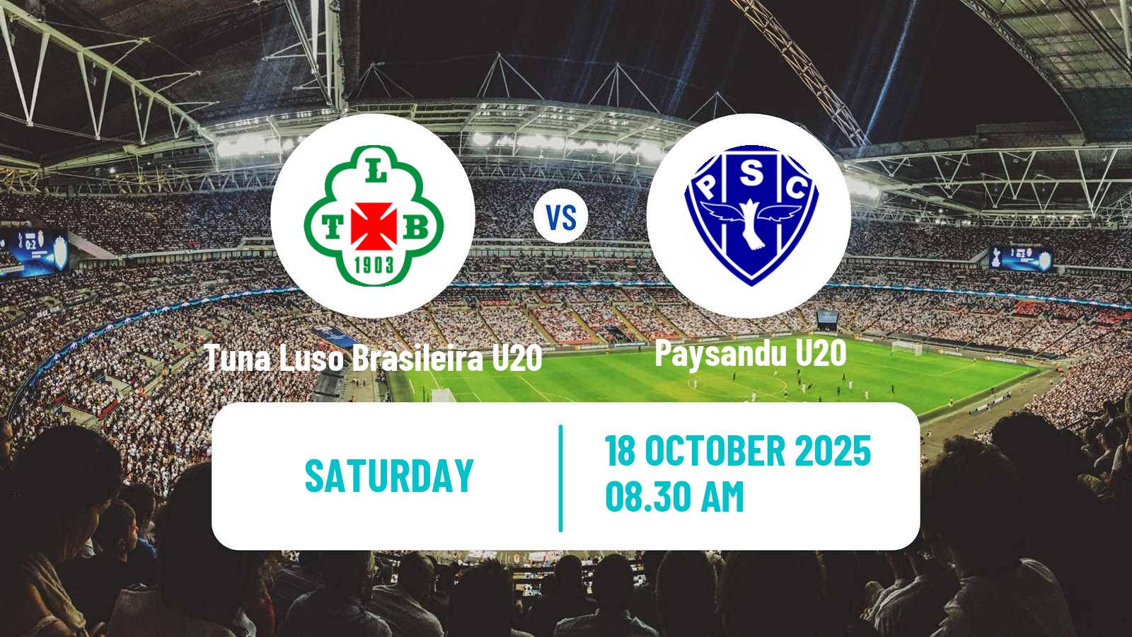 Football Brazilian Paraense U20 Tuna Luso Brasileira U20 - Paysandu U20