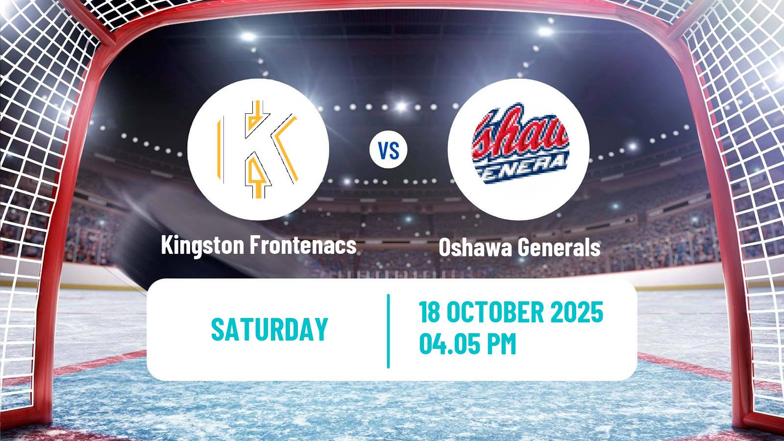 Hockey OHL Kingston Frontenacs - Oshawa Generals