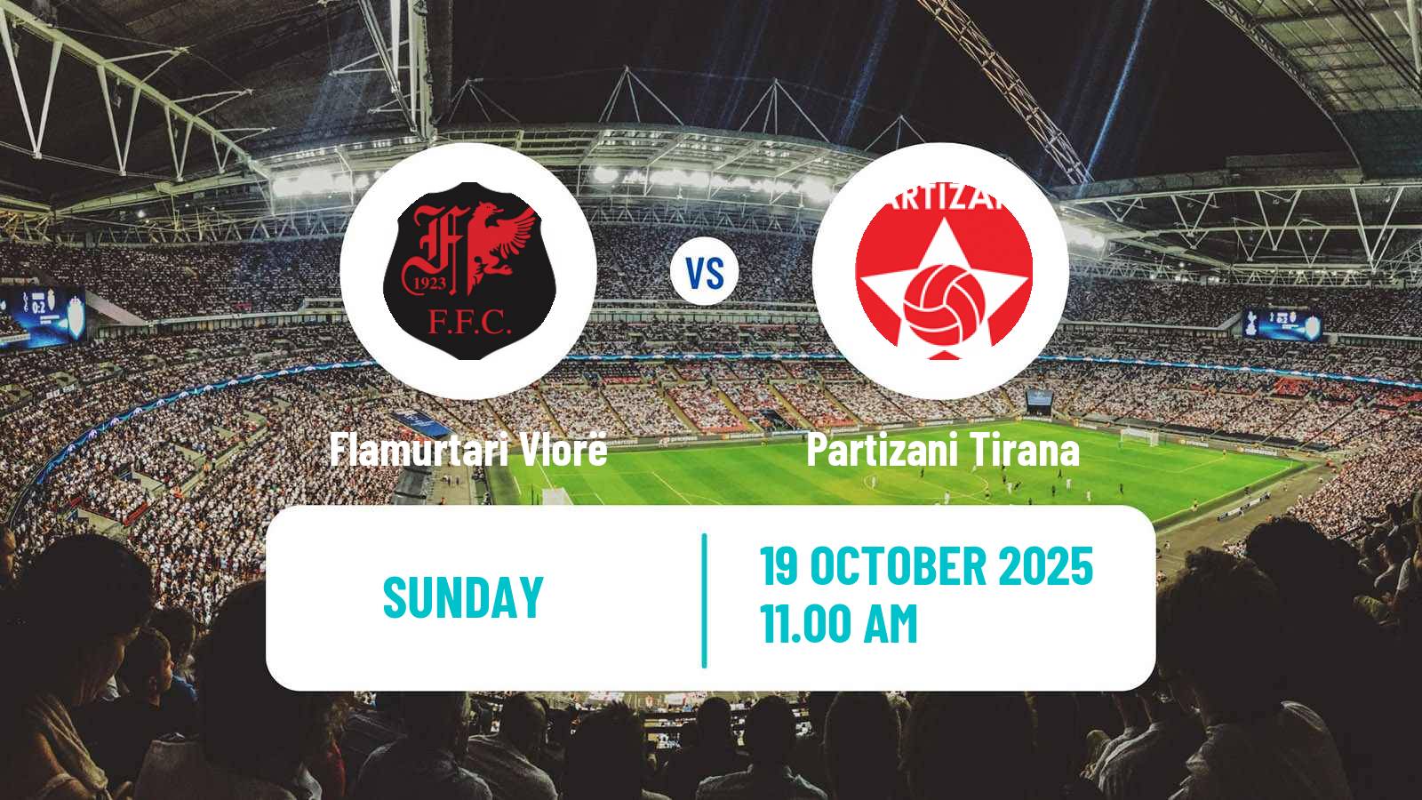 Football Albanian Super League Flamurtari Vlorë - Partizani Tirana