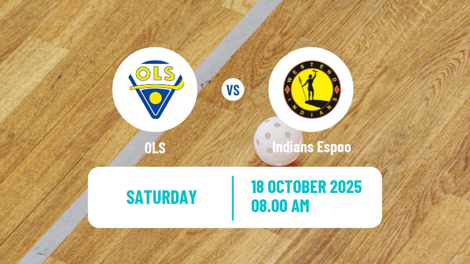 Floorball Finnish F-Liiga OLS - Indians Espoo