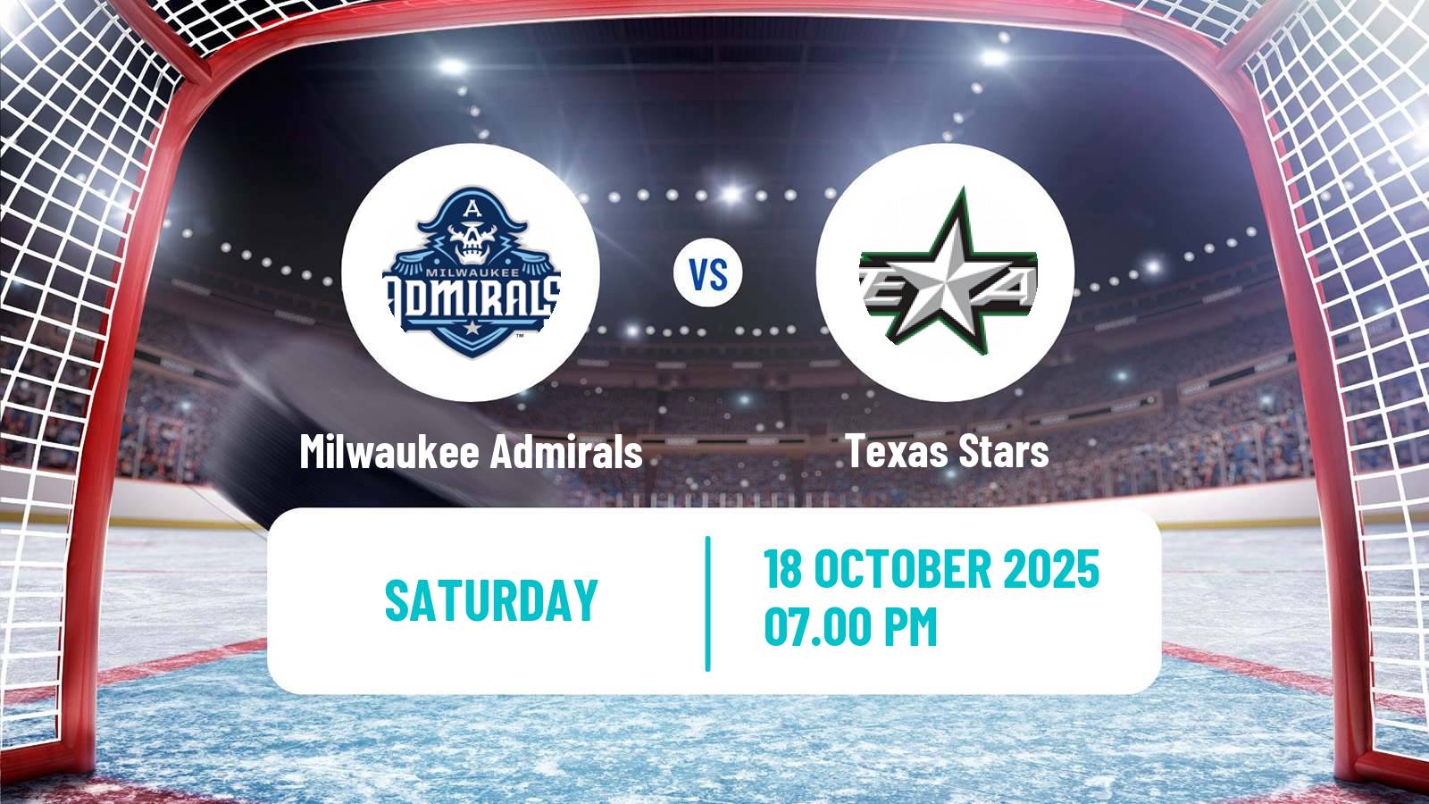 Hockey AHL Milwaukee Admirals - Texas Stars