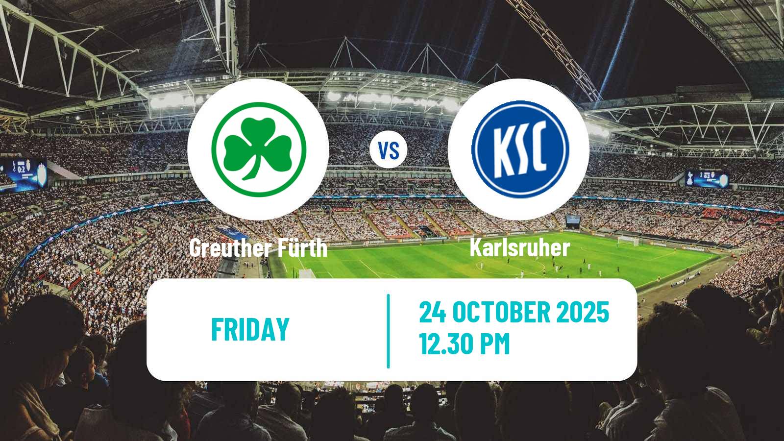 Football German 2 Bundesliga Greuther Fürth - Karlsruher