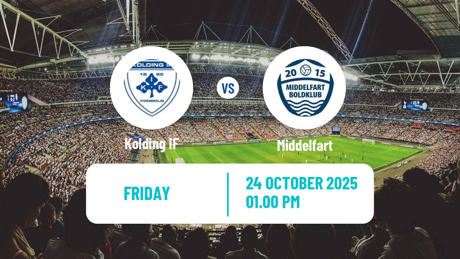 Football Danish 1 Division Kolding IF - Middelfart