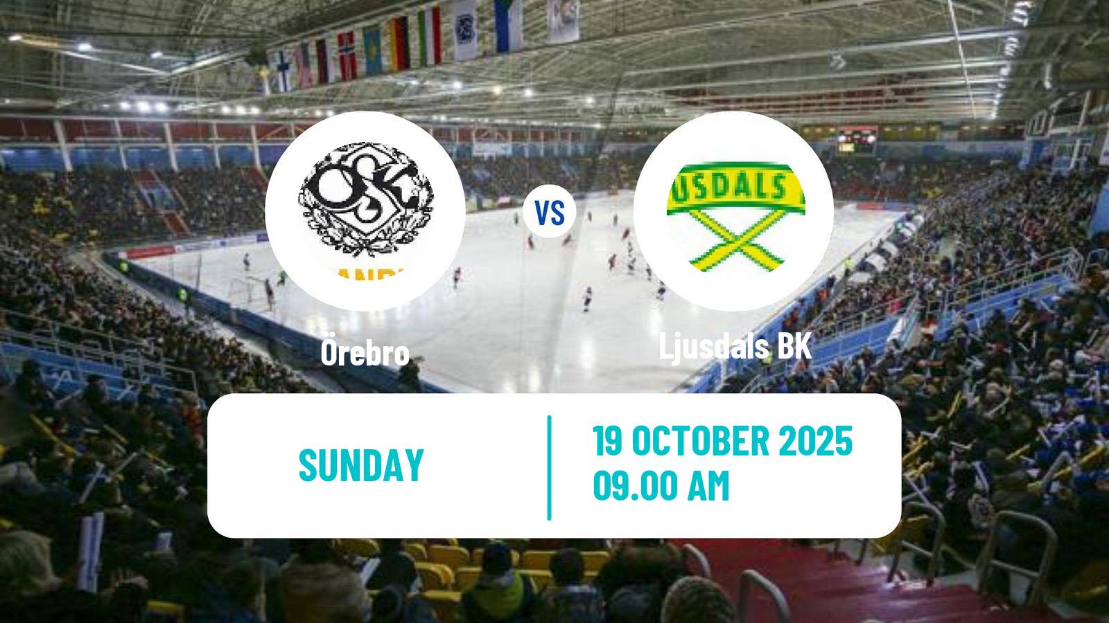 Bandy Swedish Allsvenskan Bandy Örebro - Ljusdal