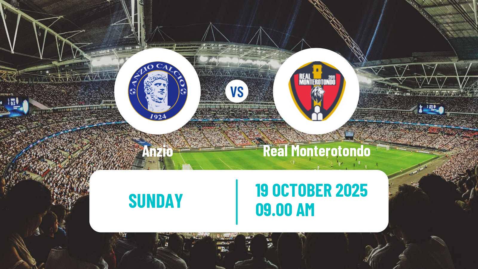 Football Italian Serie D - Group G Anzio - Real Monterotondo