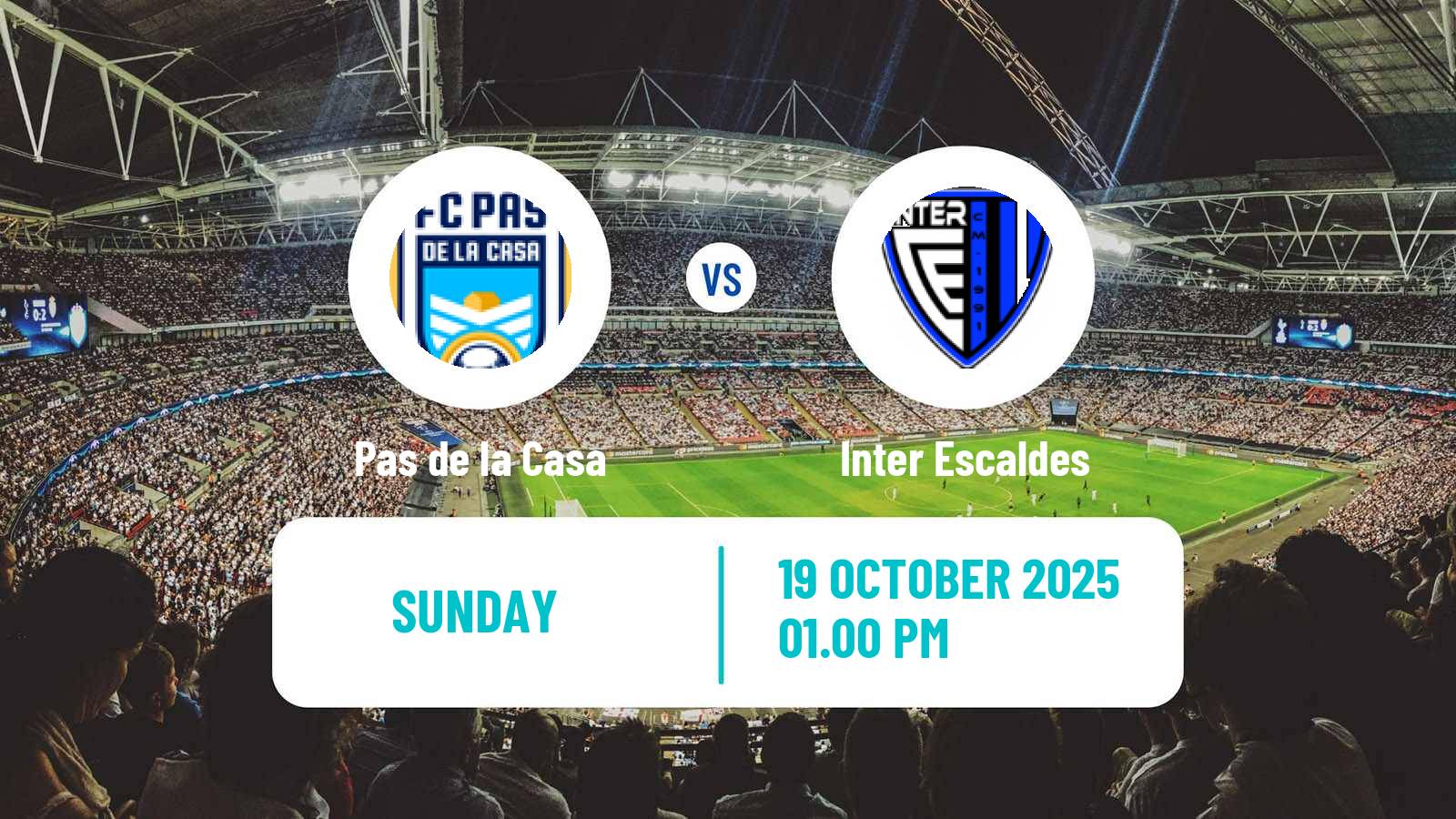 Football Andorra Primera Divisio Pas de la Casa - Inter Escaldes