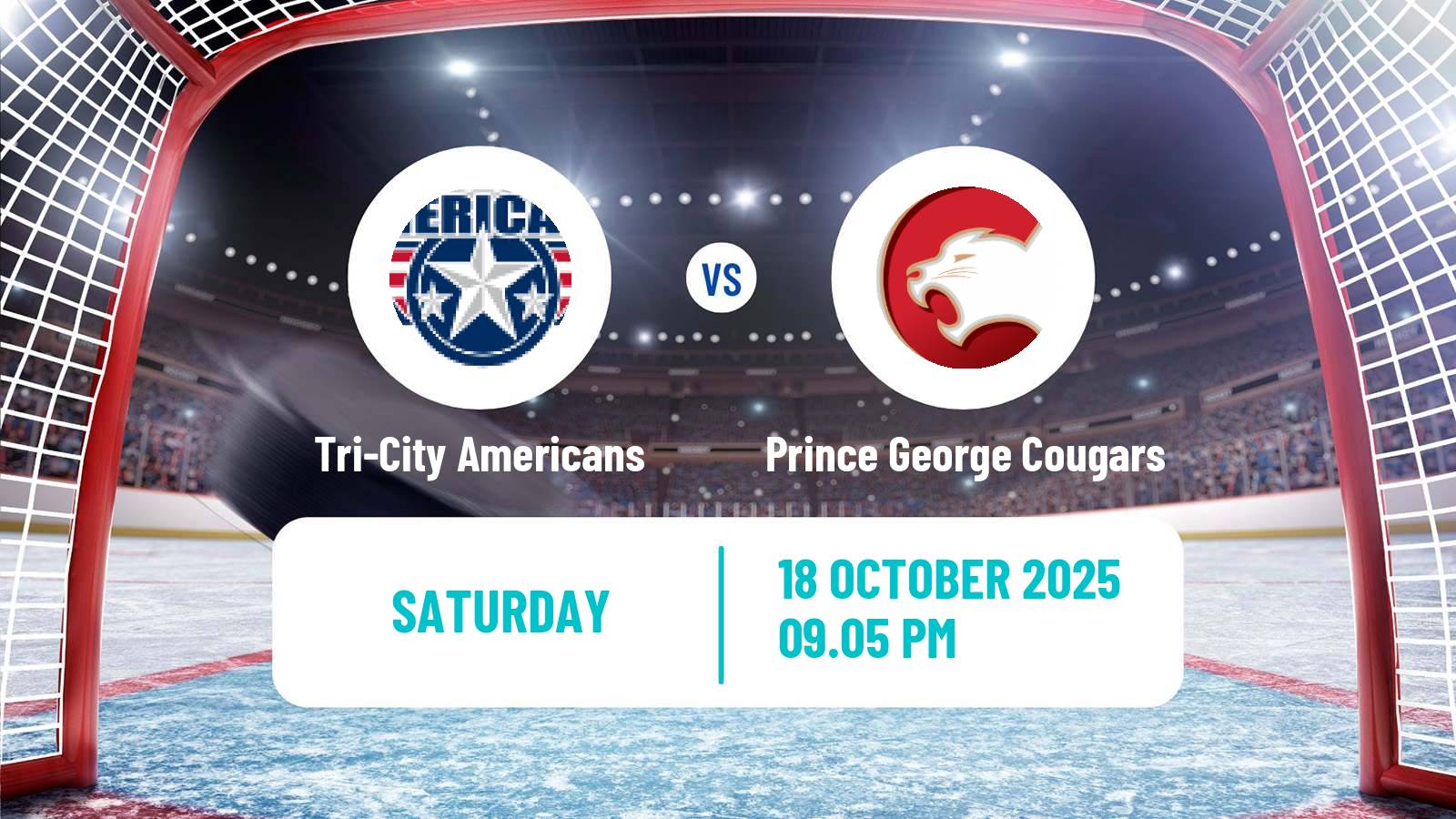 Hockey WHL Tri-City Americans - Prince George Cougars