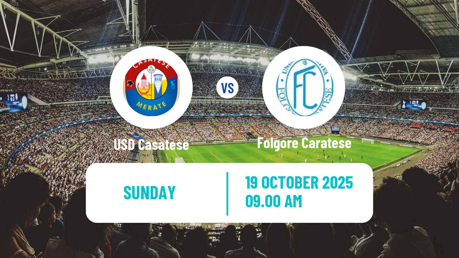 Football Italian Serie D - Group B Casatese - Folgore Caratese