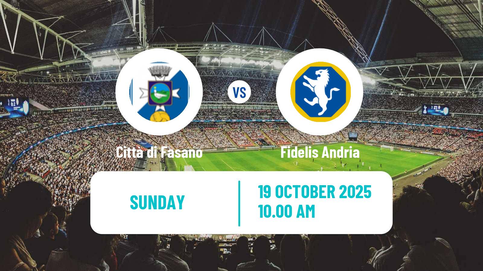 Football Italian Serie D - Group H Città di Fasano - Fidelis Andria