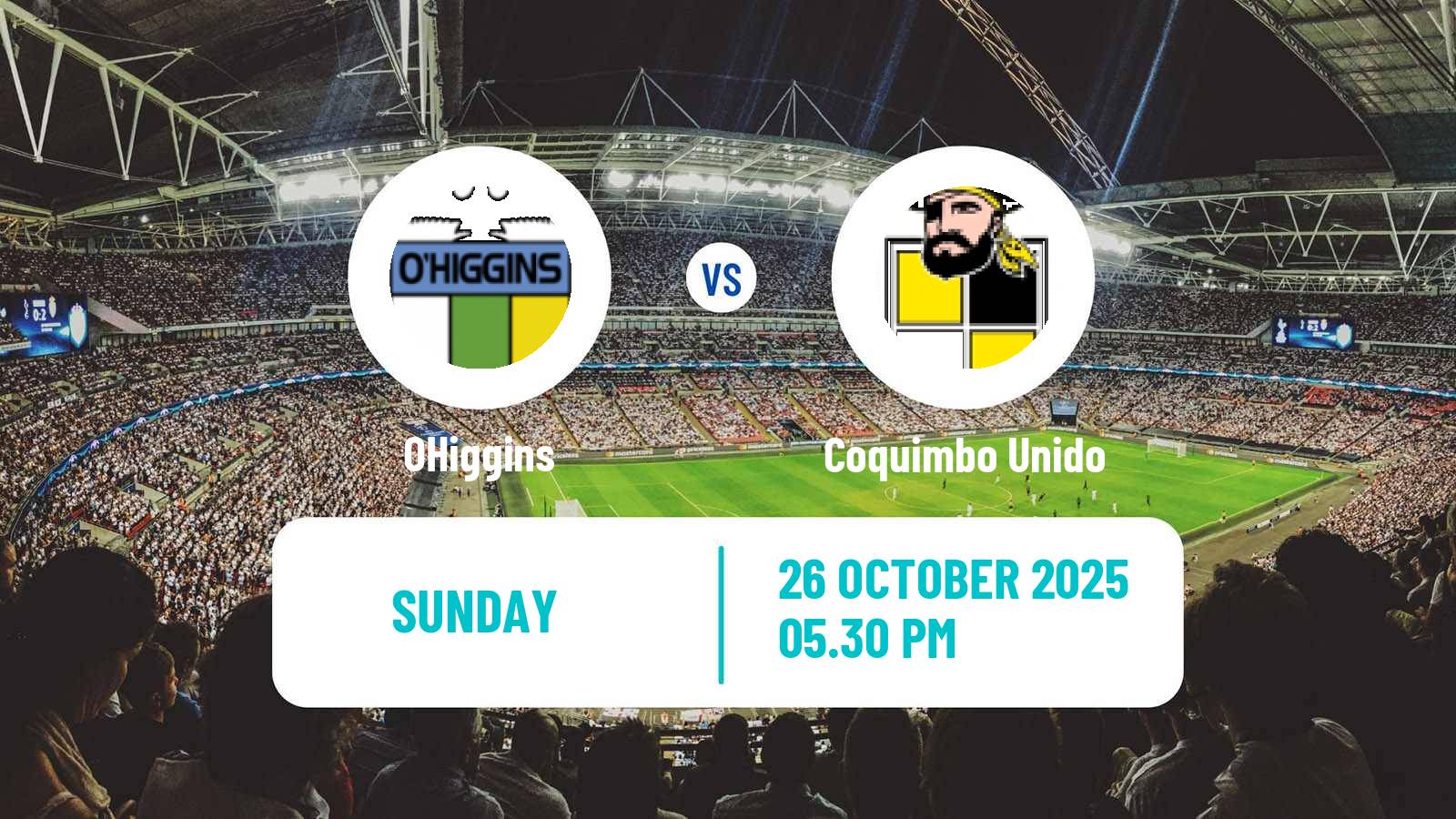 Football Chilean Primera Division OHiggins - Coquimbo Unido