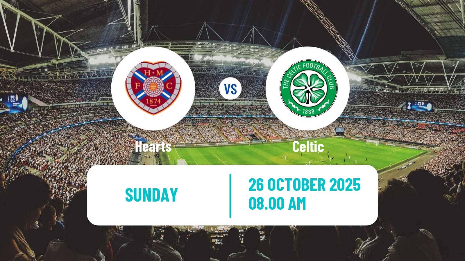 Football Scottish Premier League Hearts - Celtic