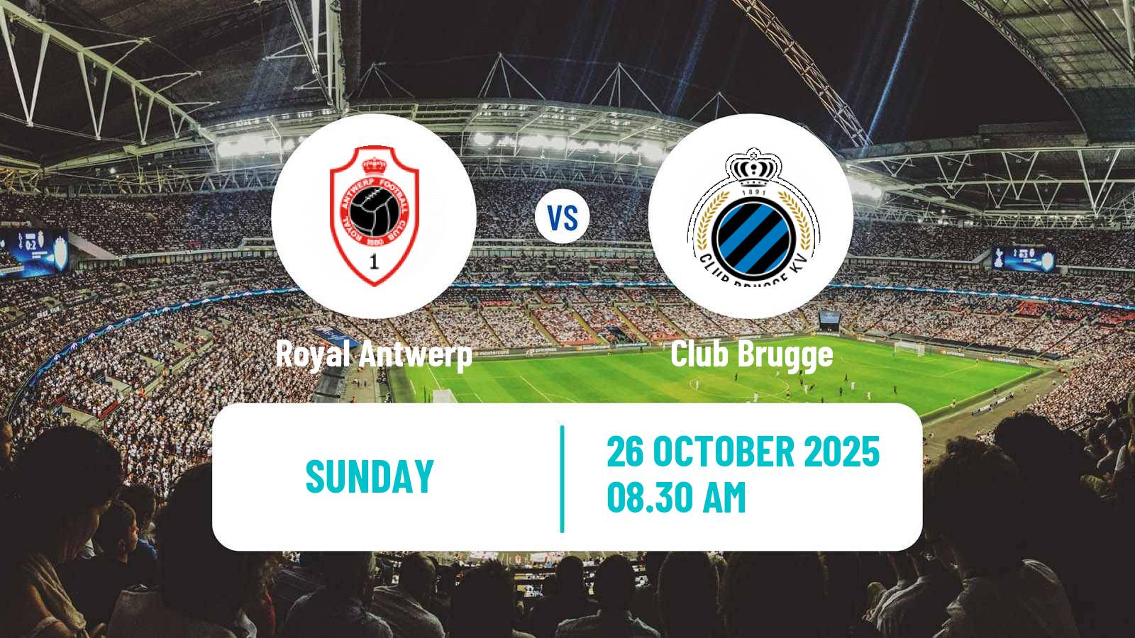 Football Belgian Jupiler Pro League Royal Antwerp - Club Brugge