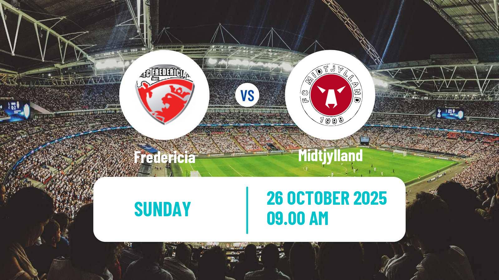 Football Danish Superliga Fredericia - Midtjylland