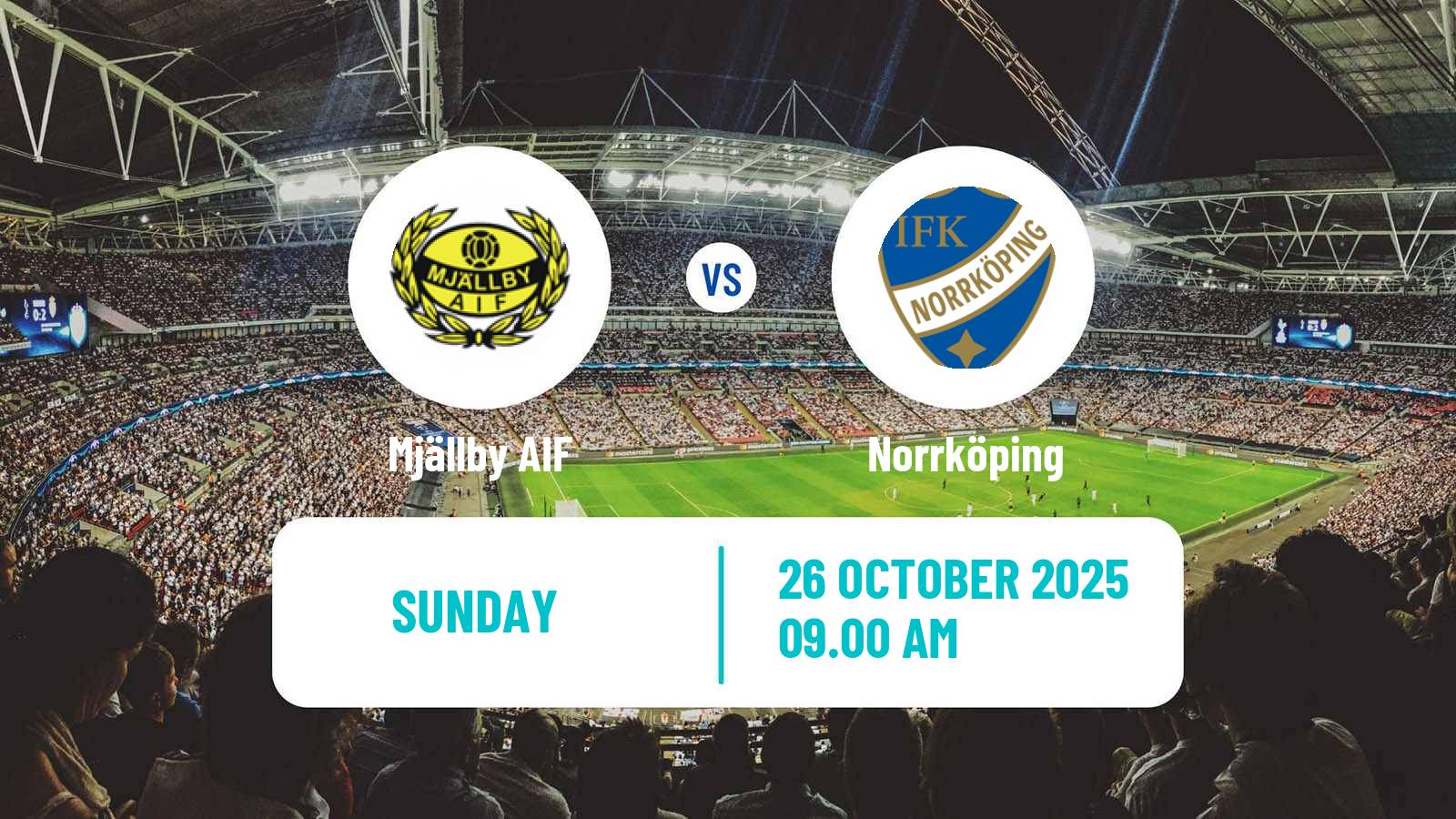 Football Swedish Allsvenskan Mjällby - Norrköping