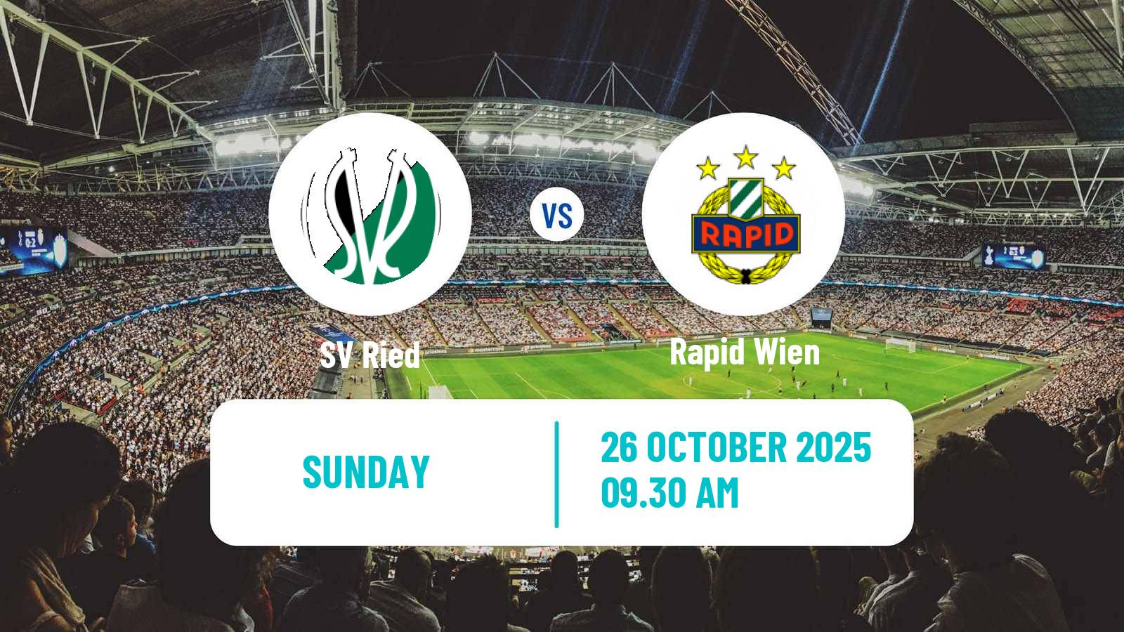 Football Austrian Bundesliga Ried - Rapid Wien