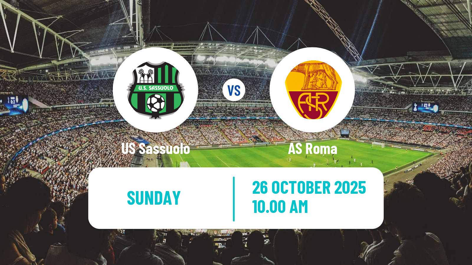 Football Italian Serie A Sassuolo - Roma Football Italian Serie A Sassuolo - Roma