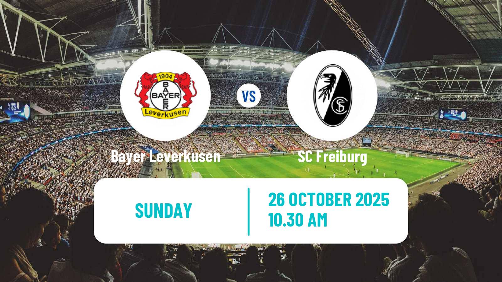 Football German Bundesliga Bayer Leverkusen - Freiburg