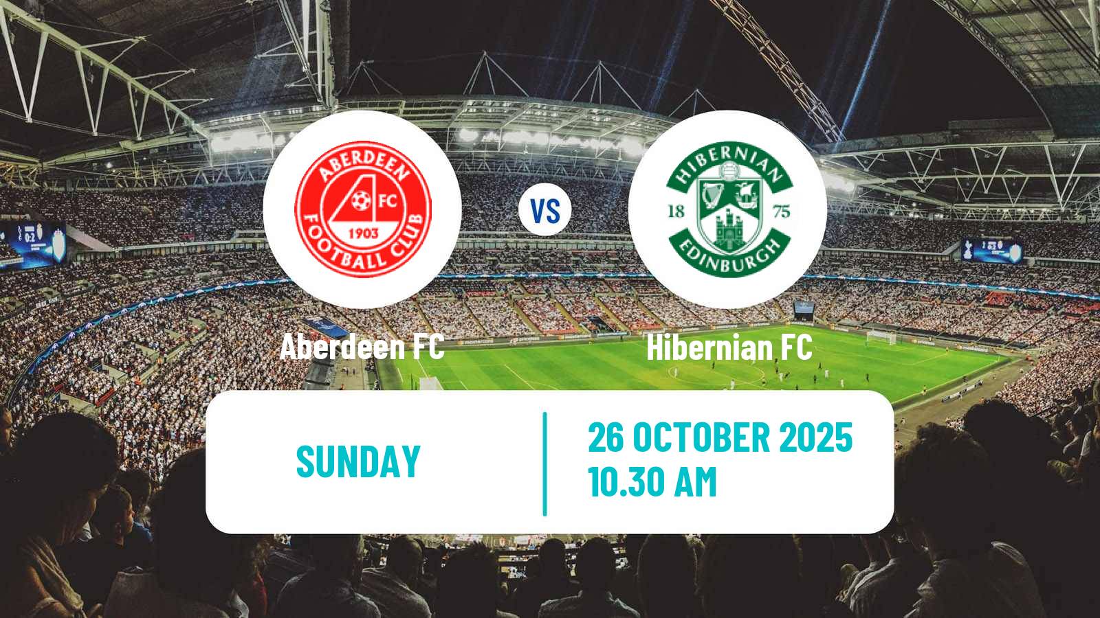 Football Scottish Premier League Aberdeen - Hibernian