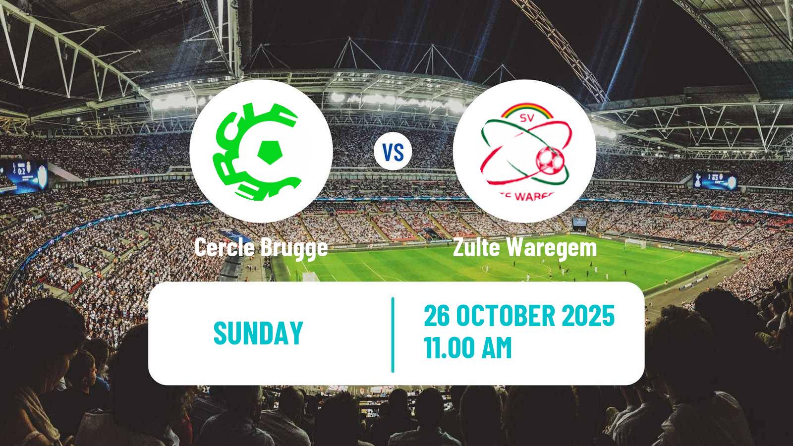 Football Belgian Jupiler Pro League Cercle Brugge - Zulte Waregem