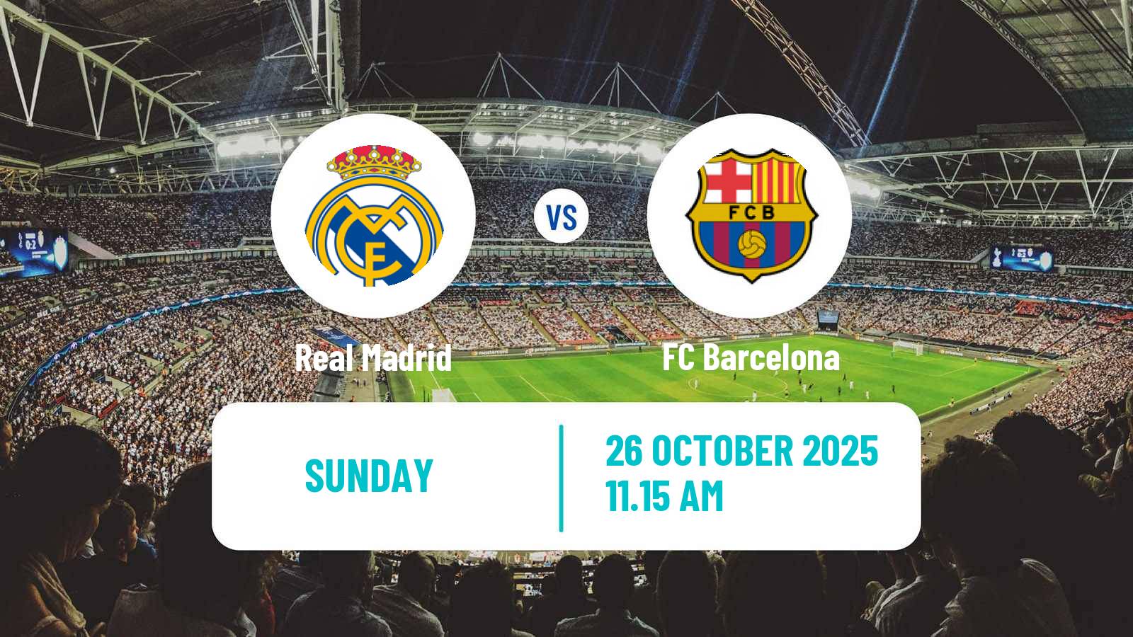 Football Spanish LaLiga Real Madrid - Barcelona
