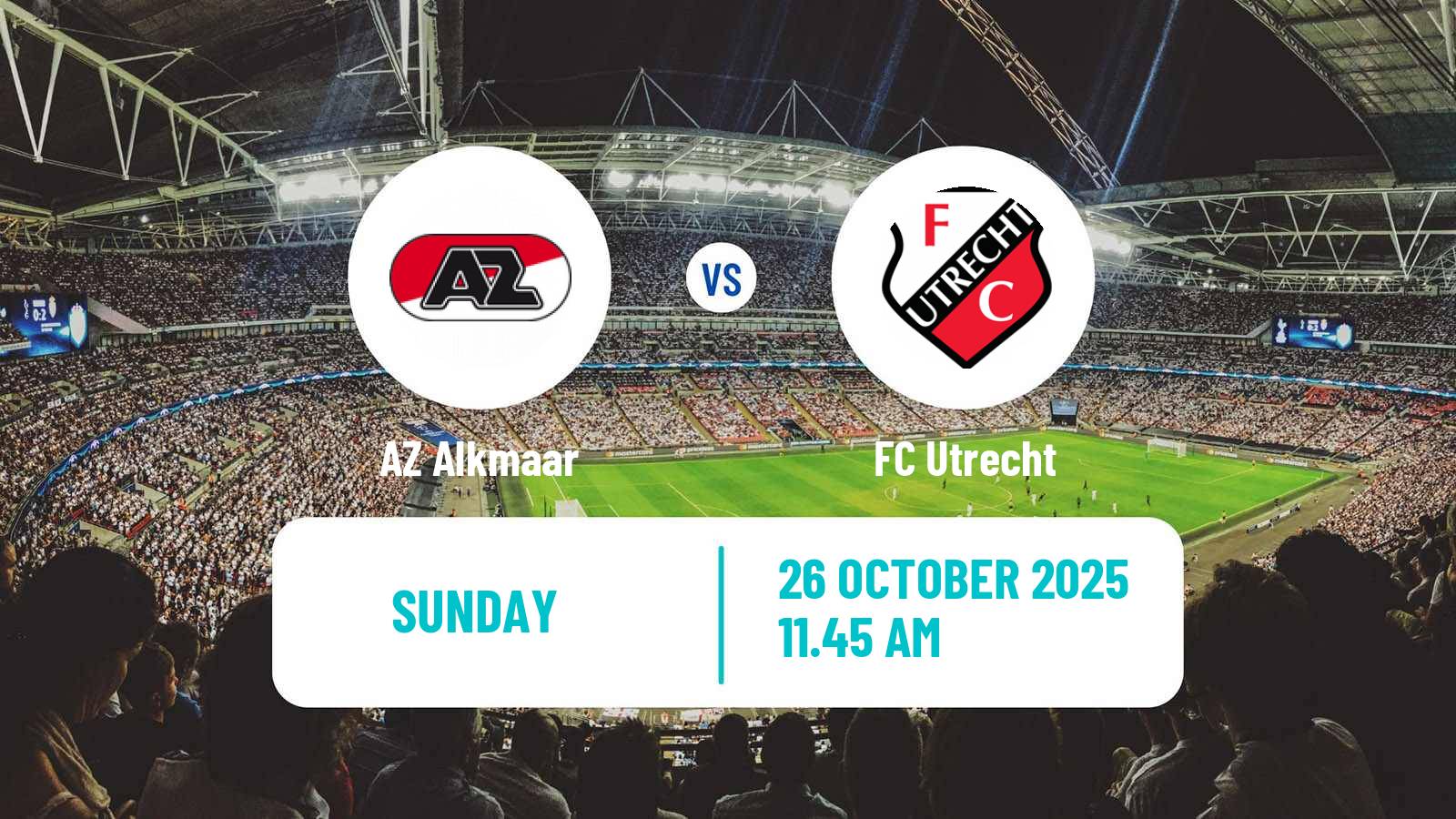 Football Dutch Eredivisie AZ Alkmaar - Utrecht
