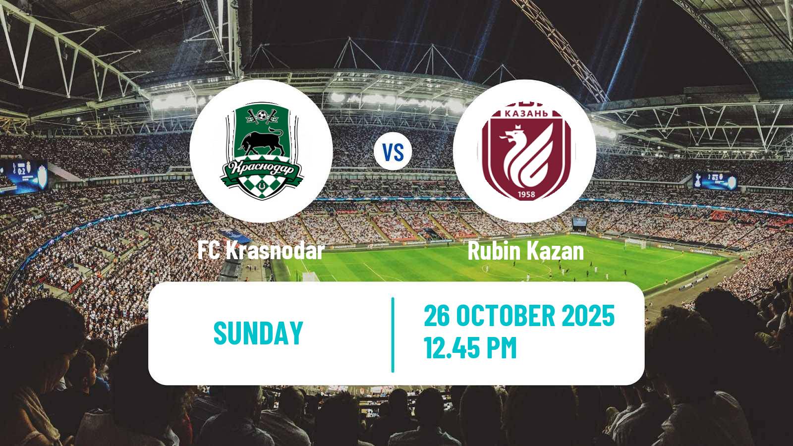 Football Russian Premier League Krasnodar - Rubin Kazan
