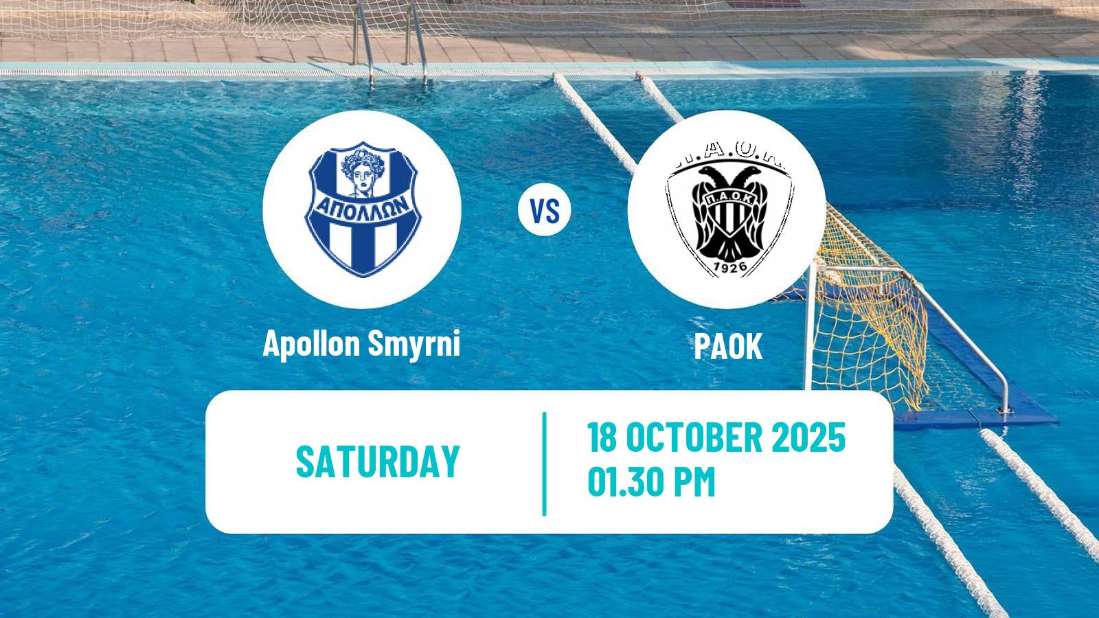 Water polo Greek A1 Water Polo Apollon Smyrni - PAOK