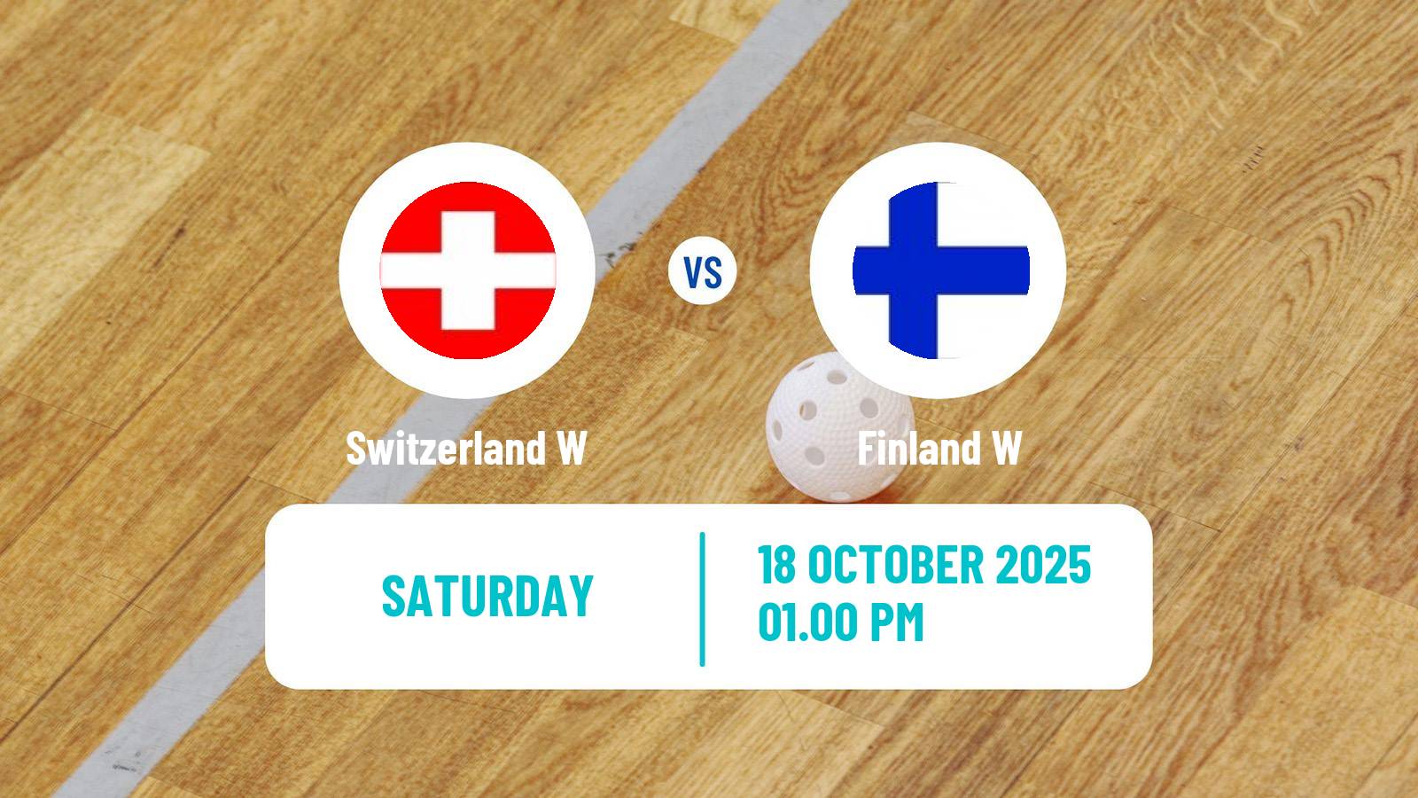 Floorball Euro Floorball Tour Women Switzerland Switzerland W - Finland W