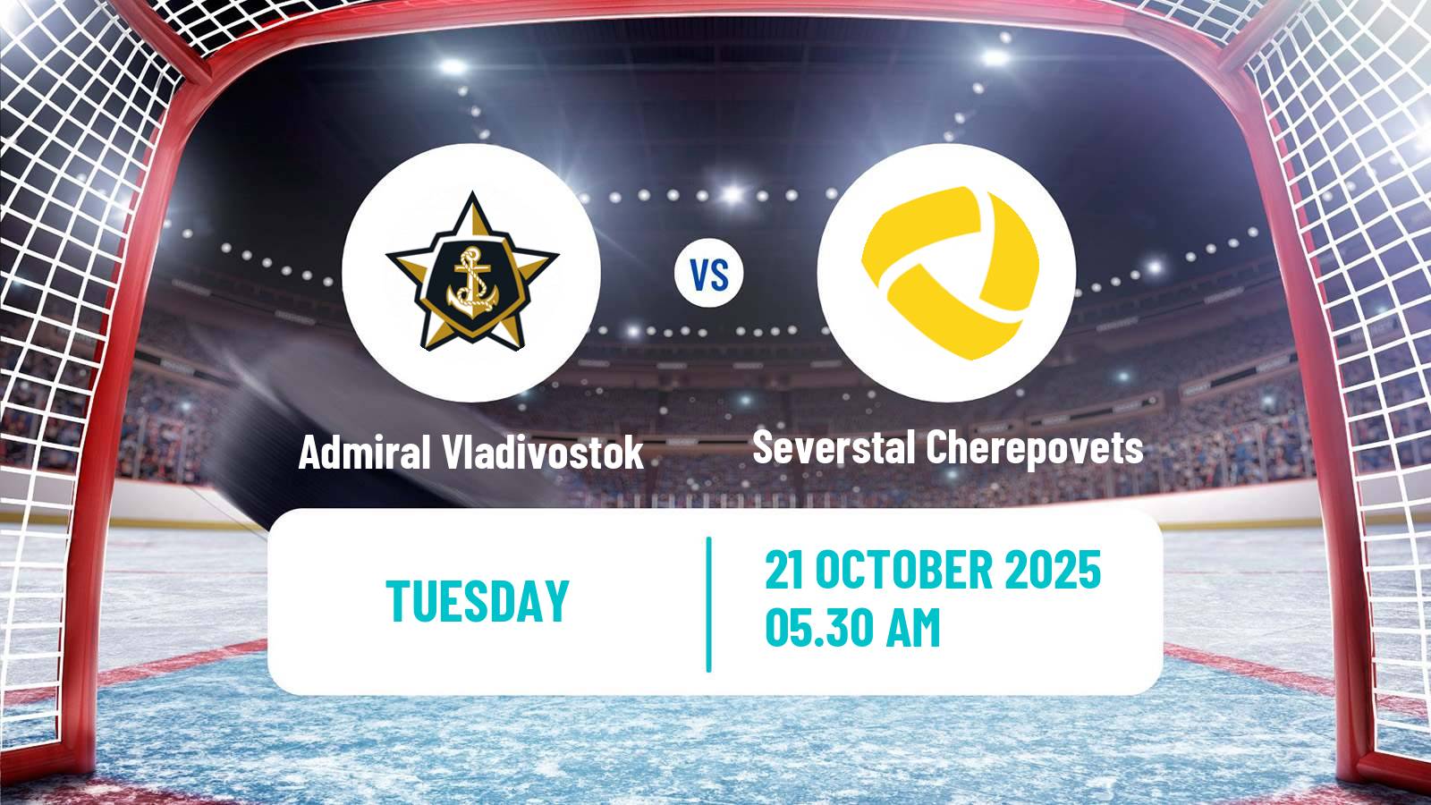 Hockey KHL Admiral Vladivostok - Severstal Cherepovets