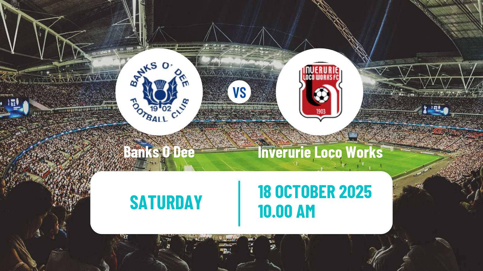 Football Scottish Highland League Banks O Dee - Inverurie Loco Works