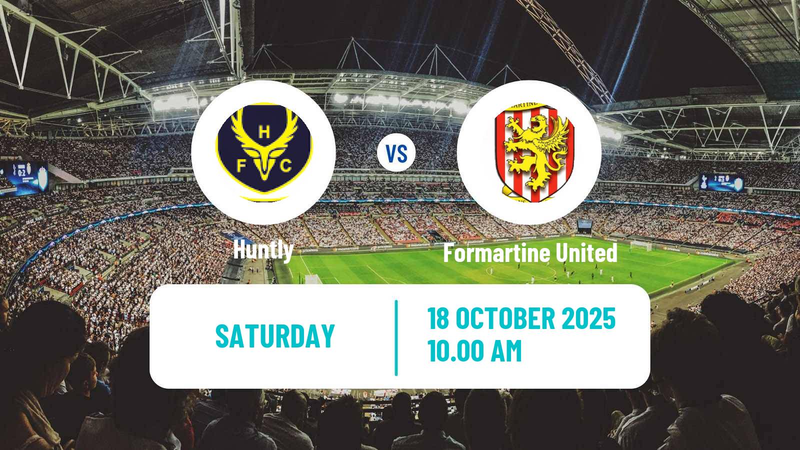 Football Scottish Highland League Huntly - Formartine United