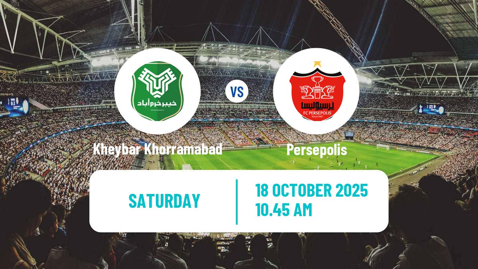 Football Iran Pro League Kheybar Khorramabad - Persepolis