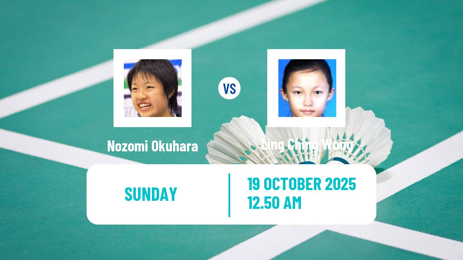 Badminton BWF World Tour Kl Masters Malaysia Super 100 Women Nozomi Okuhara - Ling Ching Wong