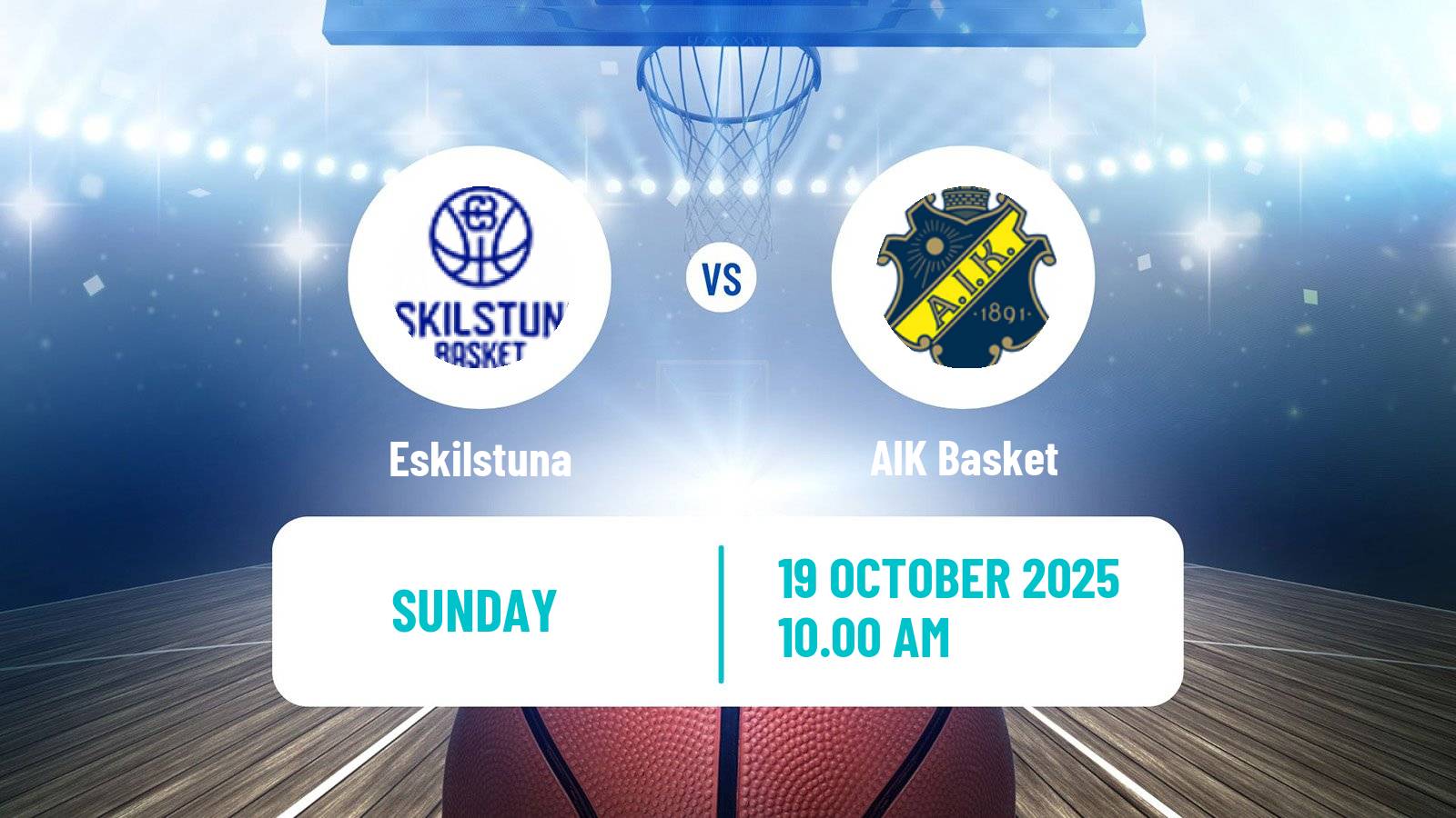 Basketball Swedish Superettan Basketball Eskilstuna - AIK Basket
