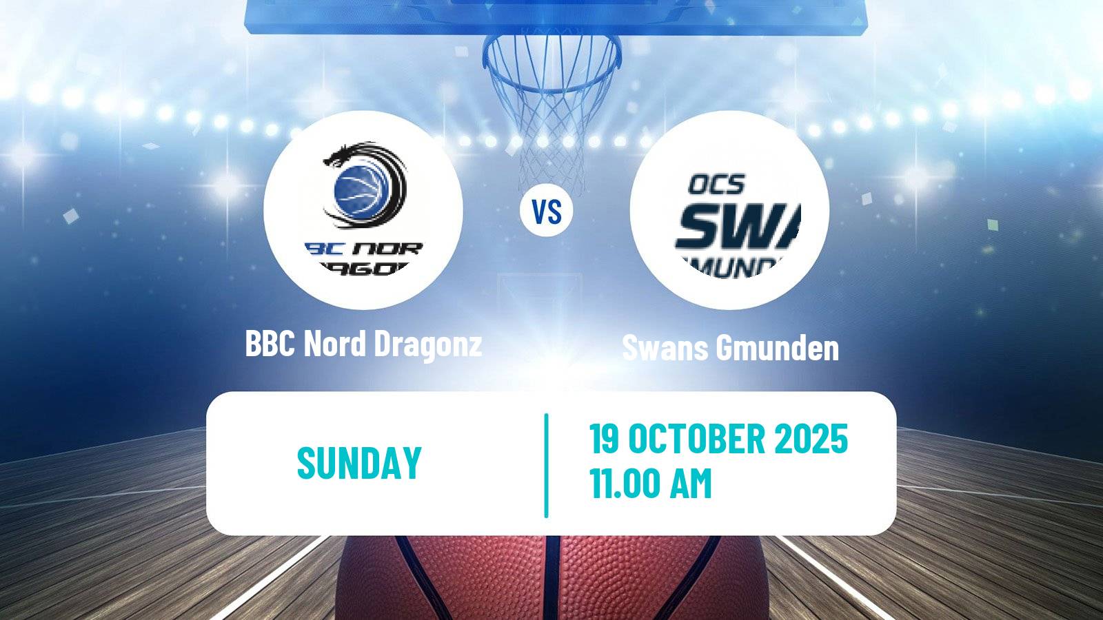 Basketball Austrian Superliga Basketball BBC Nord Dragonz - Swans Gmunden