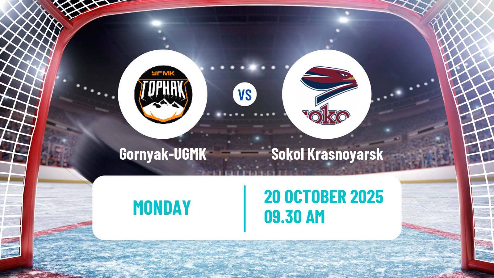 Hockey VHL Gornyak-UGMK - Sokol Krasnoyarsk