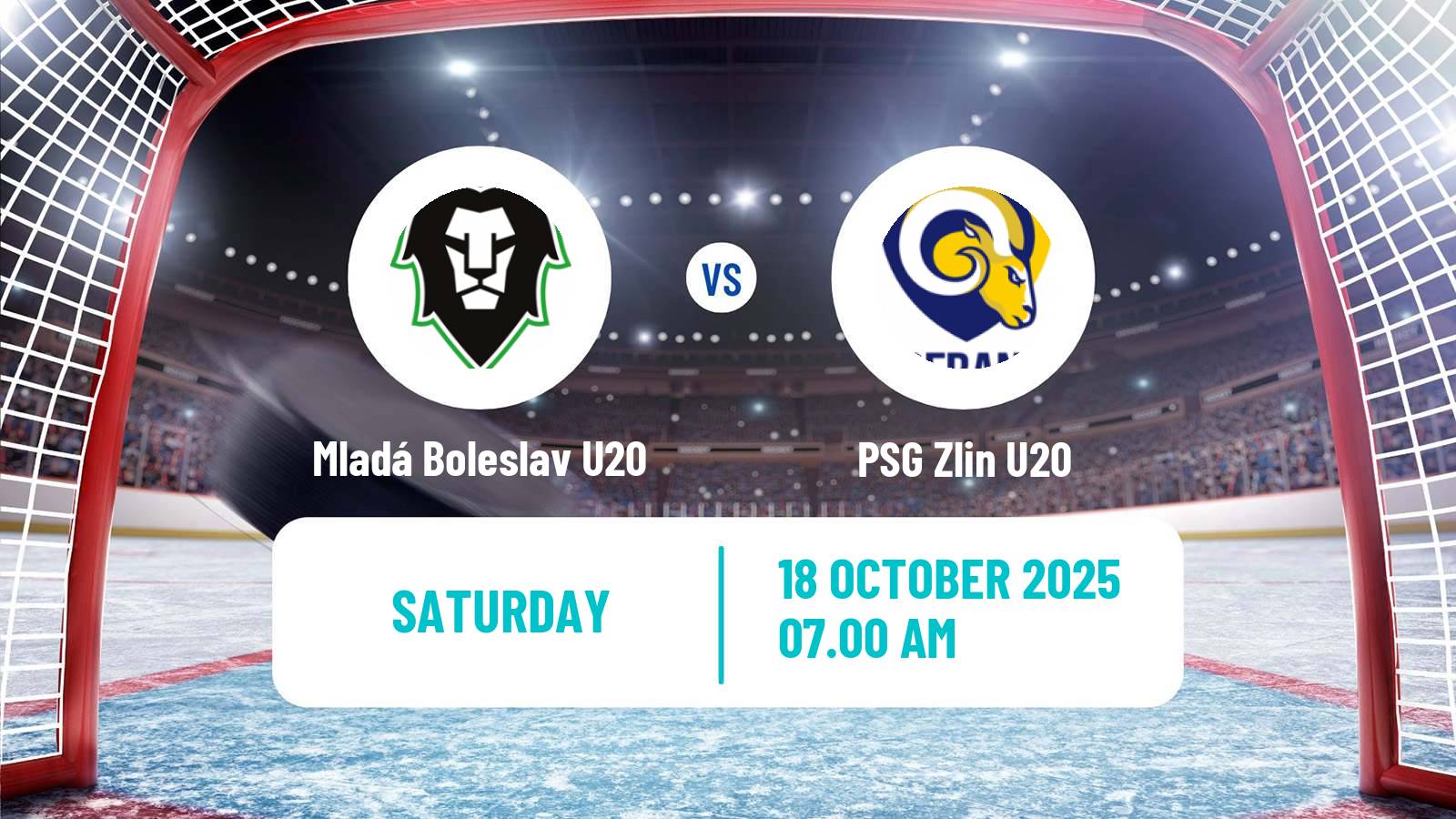 Hockey Czech ELJ Mladá Boleslav U20 - Zlin U20