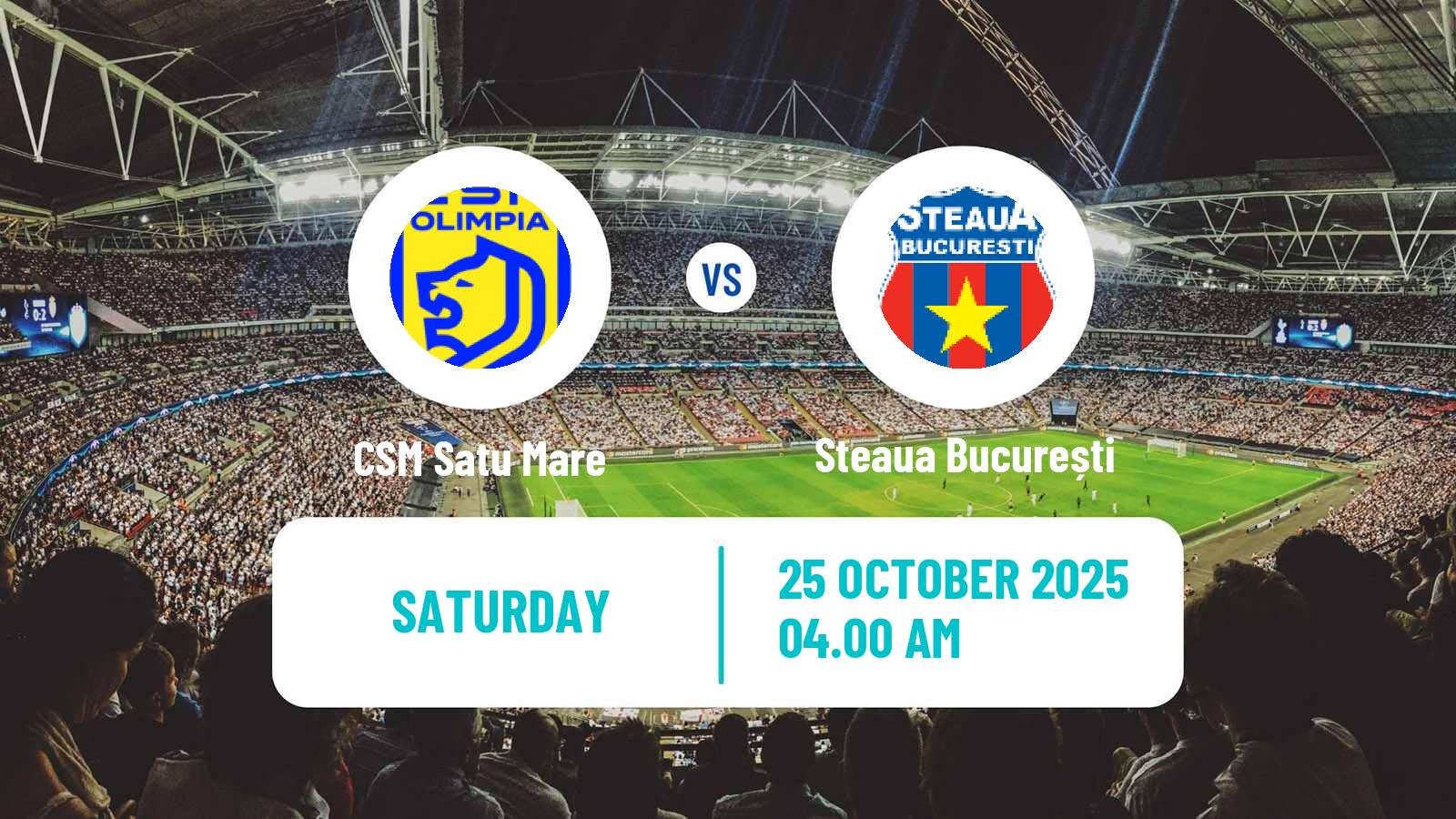 Football Romanian Division 2 CSM Satu Mare - Steaua București