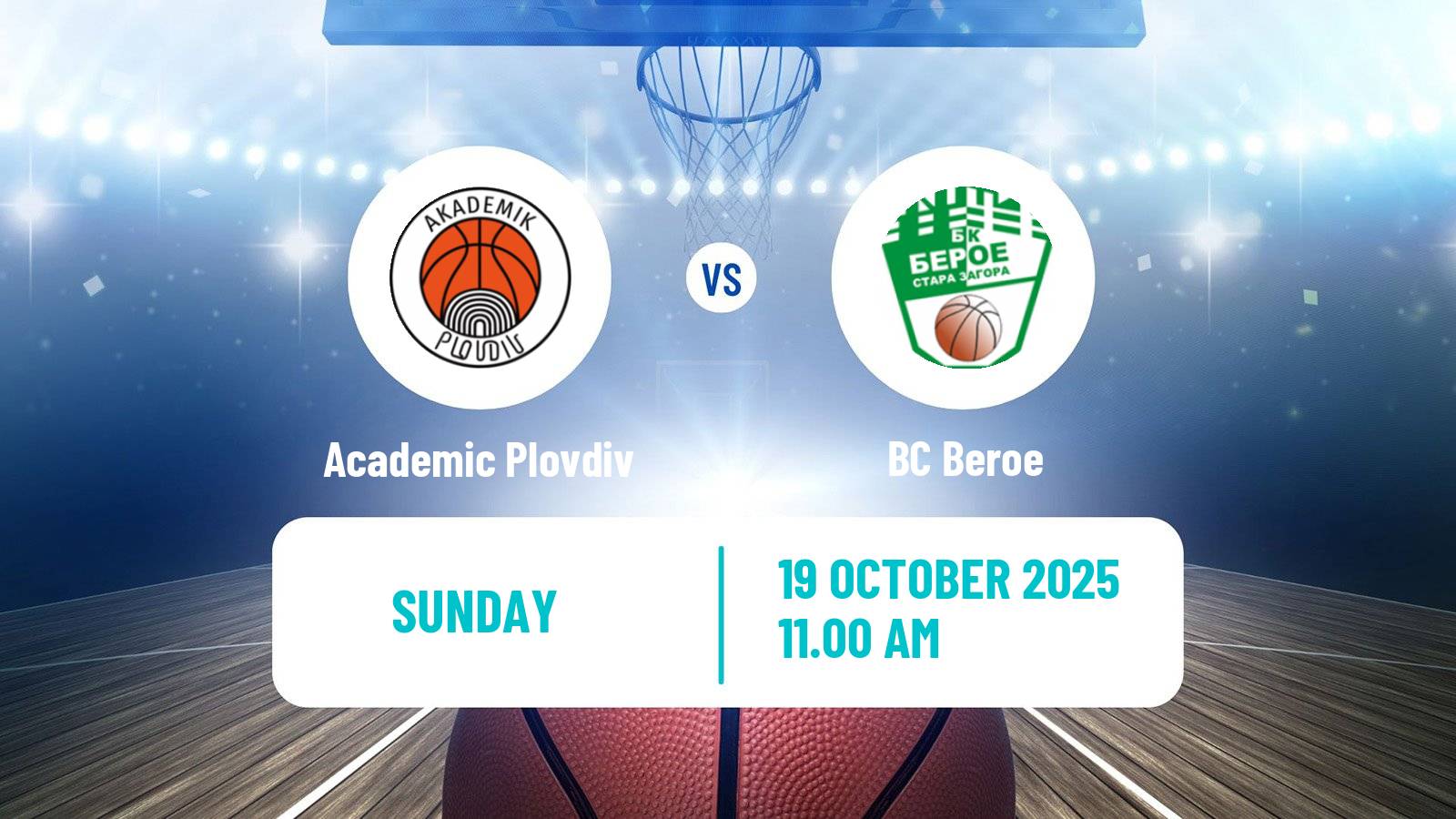 Basketball Bulgarian NBL Academic Plovdiv - Beroe