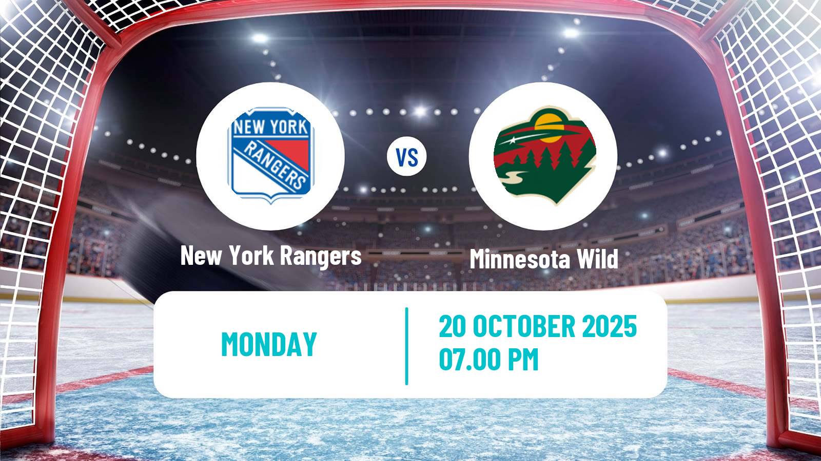Hockey NHL New York Rangers - Minnesota Wild