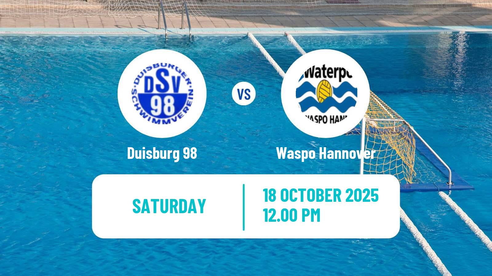 Water polo German Pro A Water Polo Duisburg 98 - Waspo Hannover