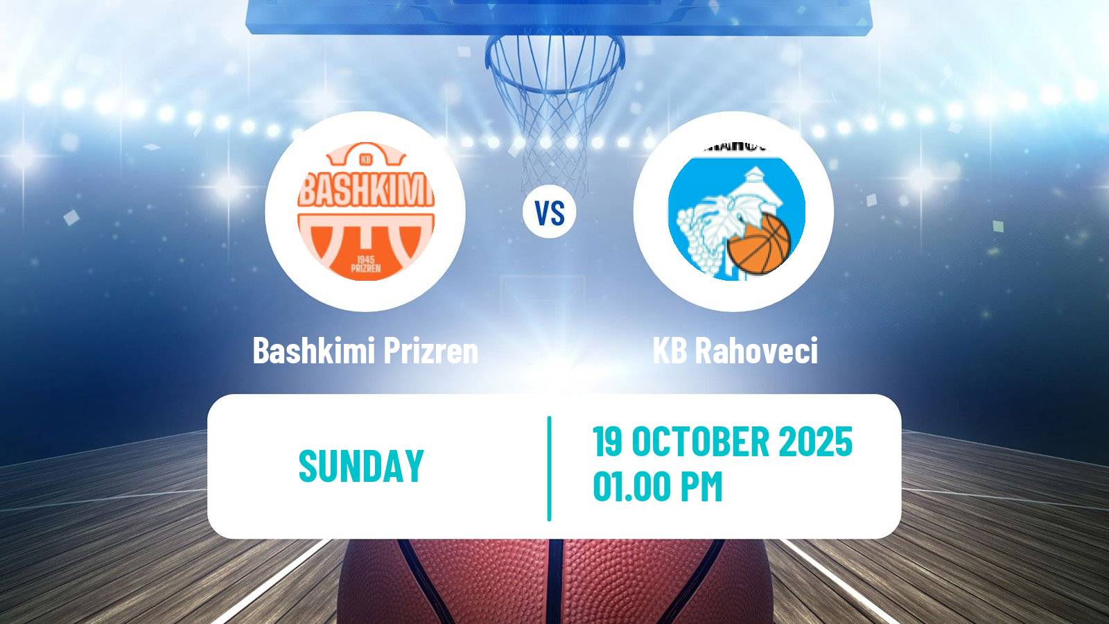Basketball Kosovo Superliga Basketball Bashkimi Prizren - Rahoveci
